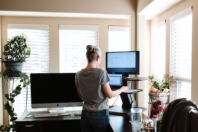 Home office, designated workspace, work from home, home office design