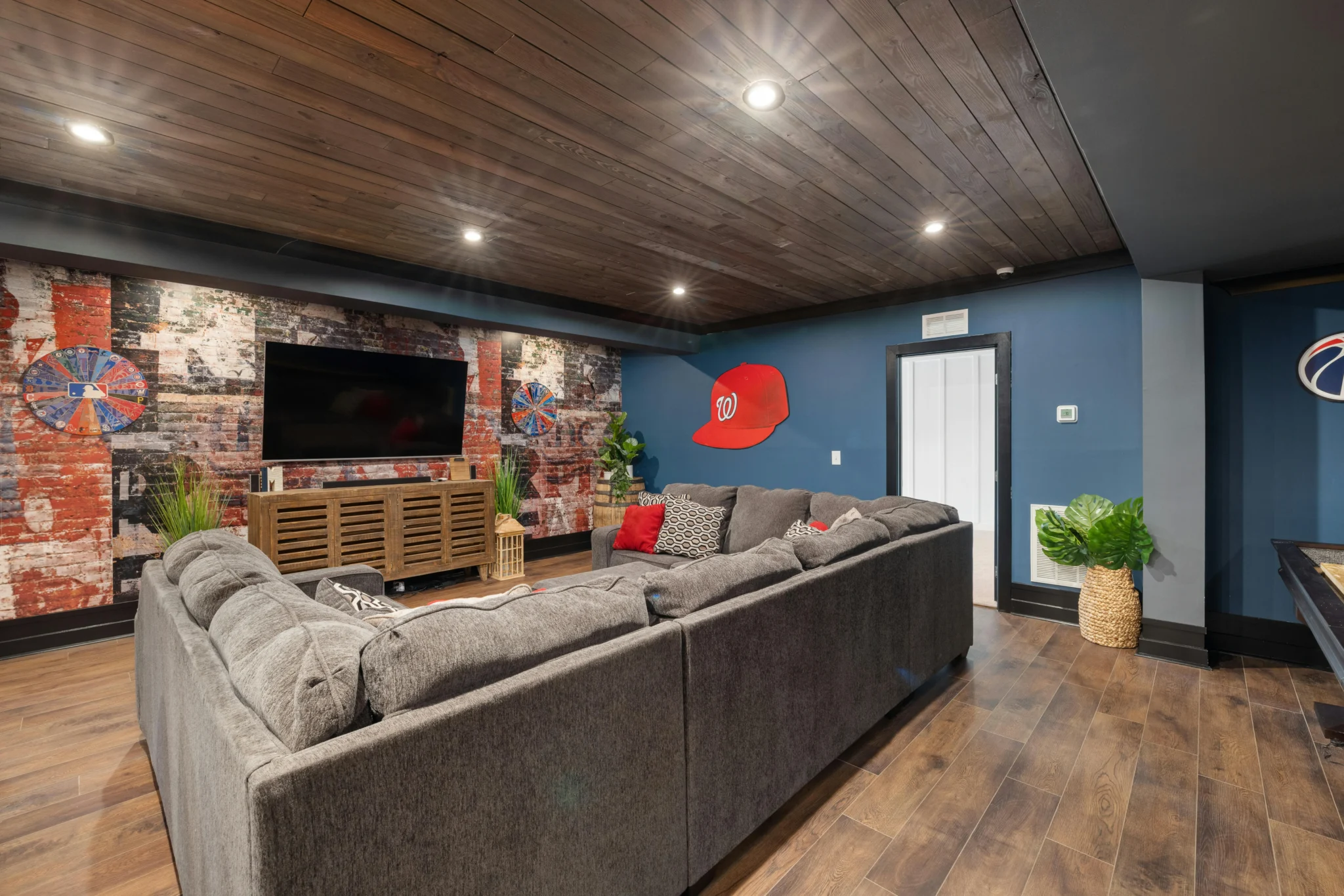 Ntegrity Builders basement remodeling project with home theater in Central Indiana