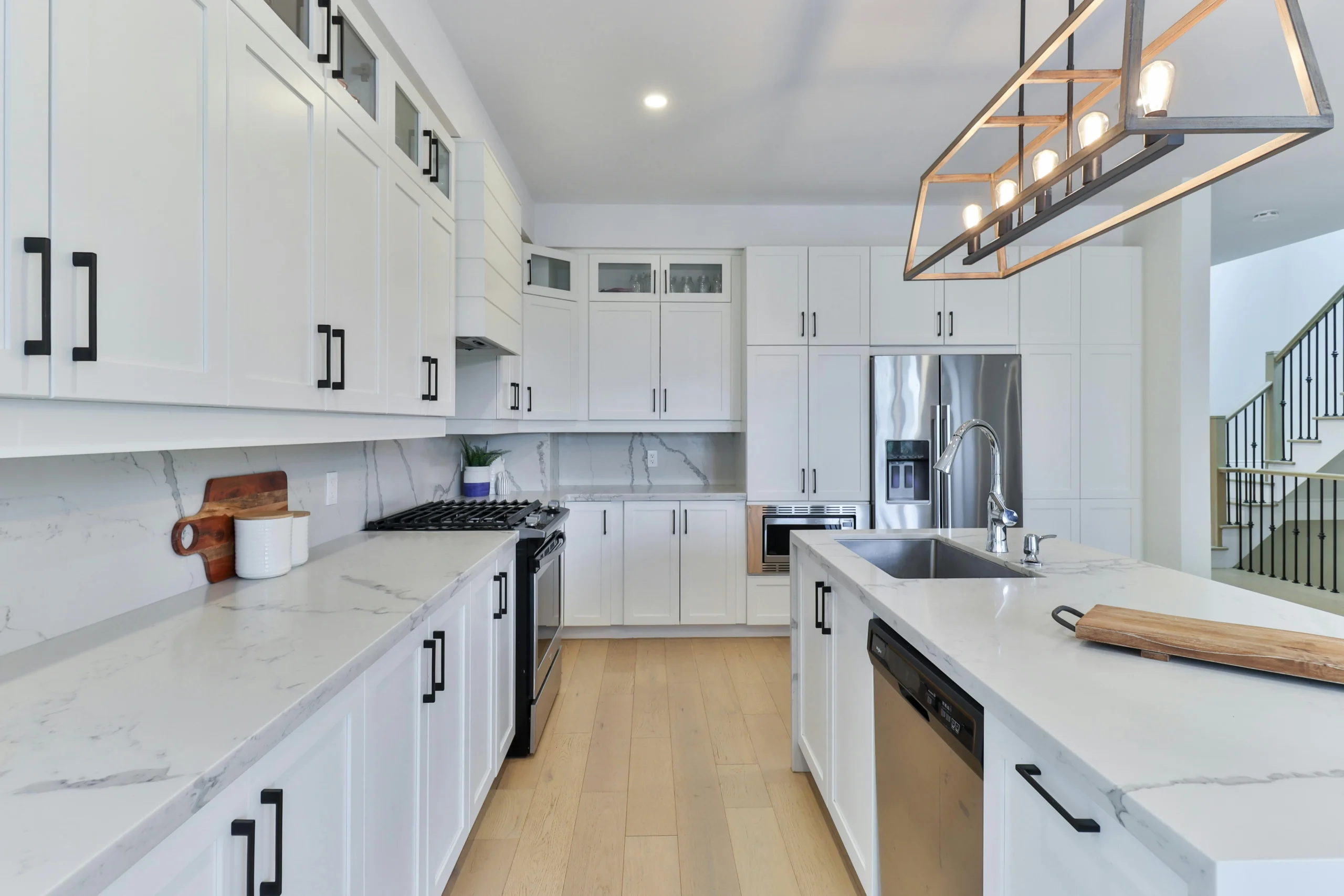 Finished design build process remodeled kitchen in Central Indiana by Ntegrity Builders